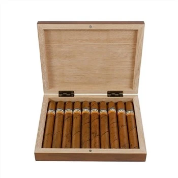 Caixa de charutos de madeira